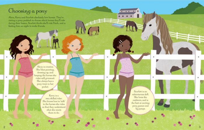 Carte cu stickere, Dolly Dressing  At The Stables [5]