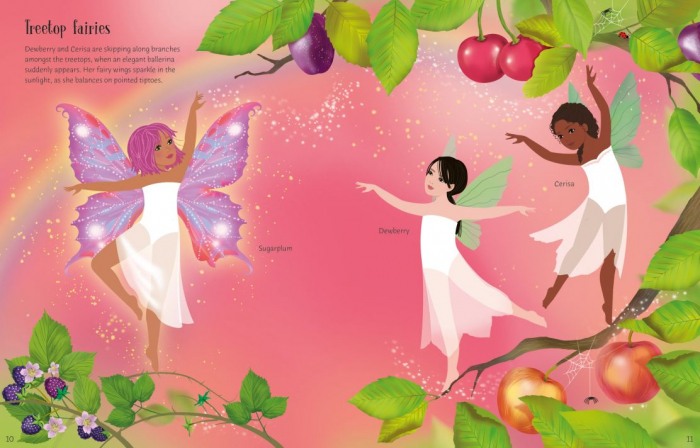 Carte cu stickere, Dolly Dressing Ballet Fairies [4]