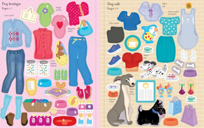 Carte cu stickere, Dolly Dressing Dogs and Puppies [4]