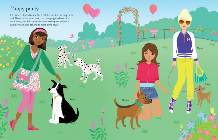 Carte cu stickere, Dolly Dressing Dogs and Puppies [3]