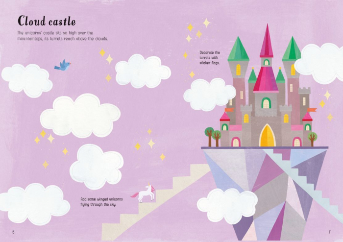 Carte cu stickere Little First Stickers Unicorns [2]