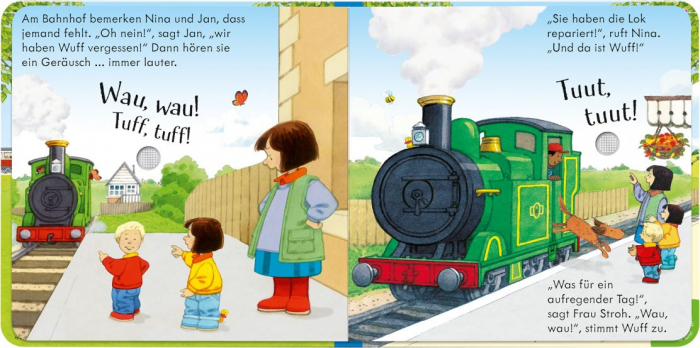 Carte cu sunete Poppy And Sam’s Noisy Train Book [3]