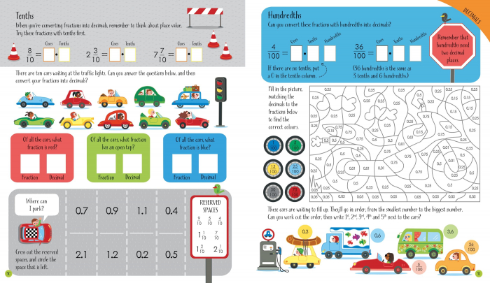 Carte de activitati in Limba Engleza Fractions and Decimals Activity Book [3]