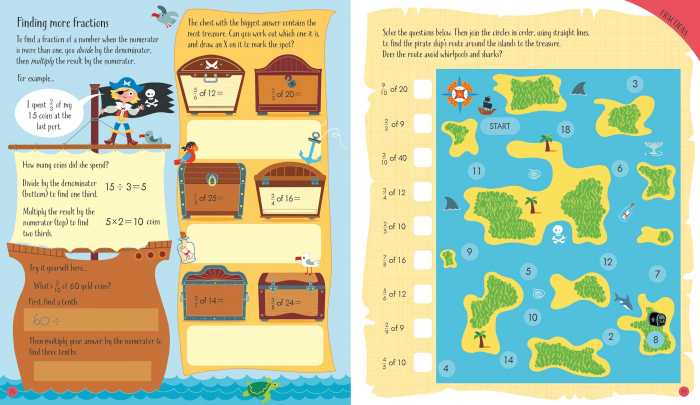 Carte de activitati in Limba Engleza Fractions and Decimals Activity Book [2]