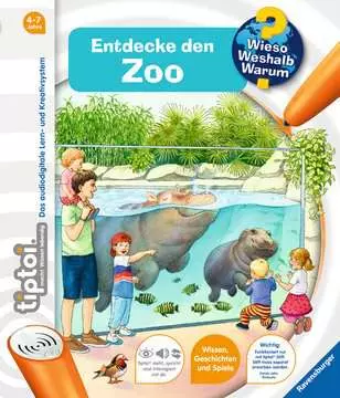 Carte Interactiva in limba germana TipToi Ravensburger Descopera Gradina Zoologica [1]