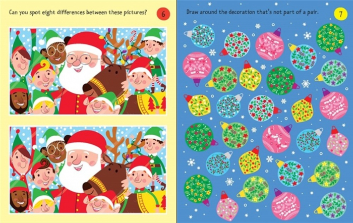 Christmas puzzles pad, 6 ani+, Usborne [4]