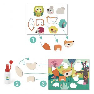 Colaje Djeco – primele planse cu animale [5]
