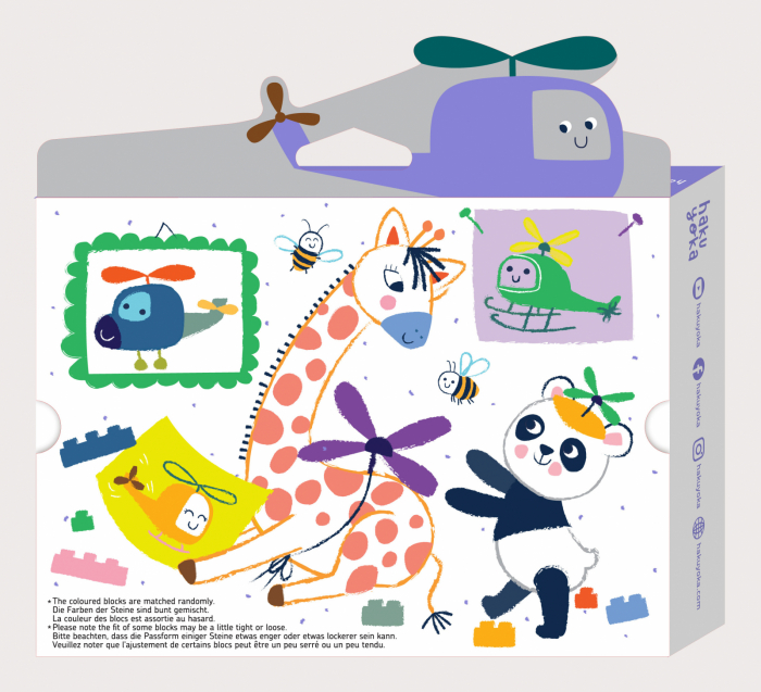 Creioane cerate interconectabile Block Crayons - Elicopter, Haku Yoka [4]
