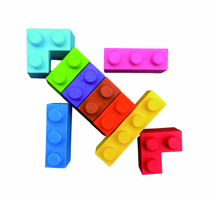 Creioane cerate interconectabile Block Crayons - Racheta, Haku Yoka [2]