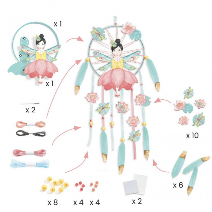 Set DIY Djeco, Mobil Zana Lotus [4]