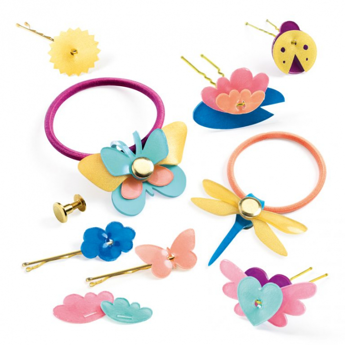 Set creativ Djeco, accesorii pentru par [3]