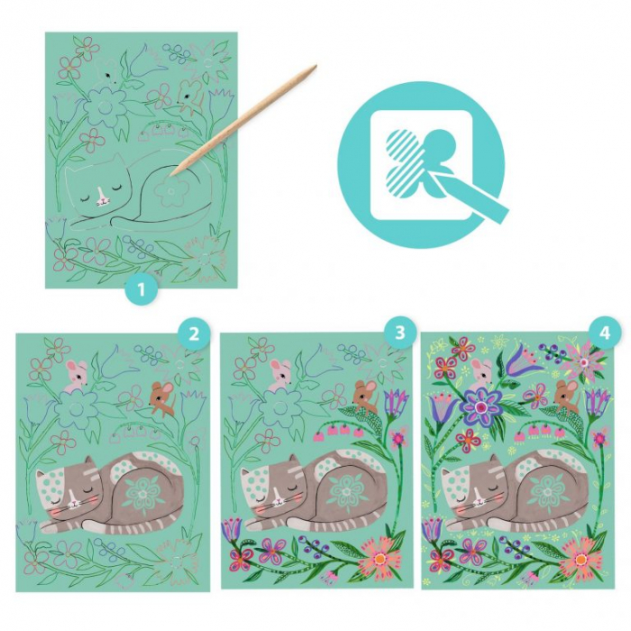 Joc creativ de razuit Animale din gradina [3]