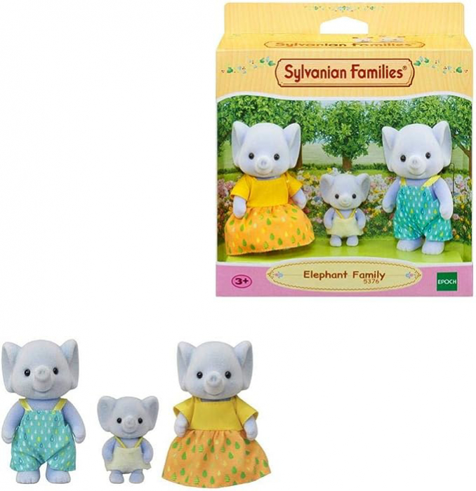 Figurine Sylvanian Families - Familia Elefanteilor [4]
