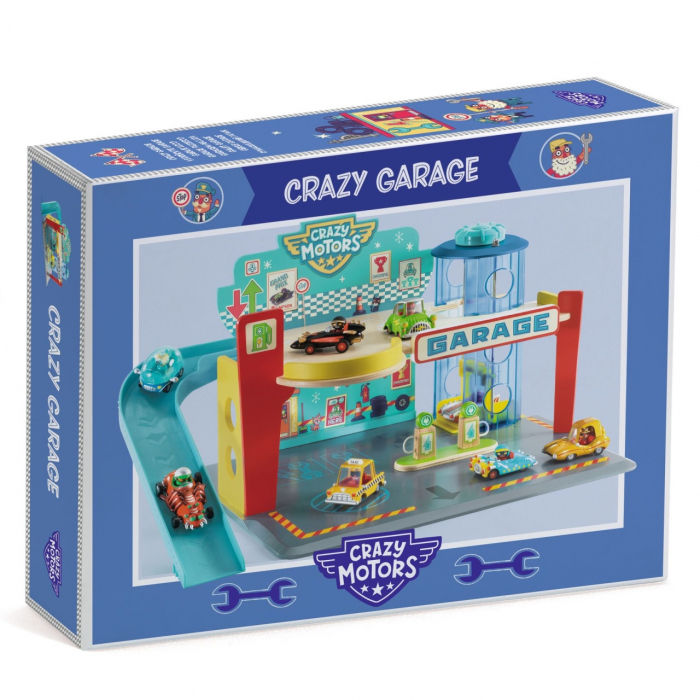 Garaj pentru masinile Crazy Motors, Djeco [1]