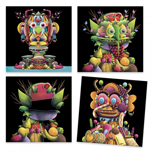 Inspired by Arcimboldo, stickere Fructe si legume, Djeco [6]