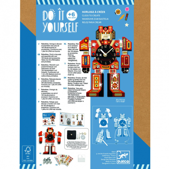 Joc creativ DIY Ceasul robot [6]