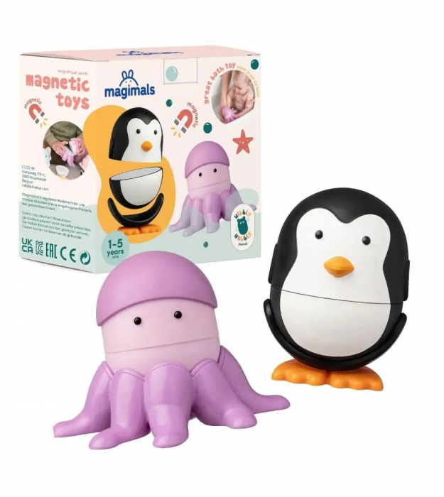 Joc cu magneti Magimals Pinguin si caracatita [6]