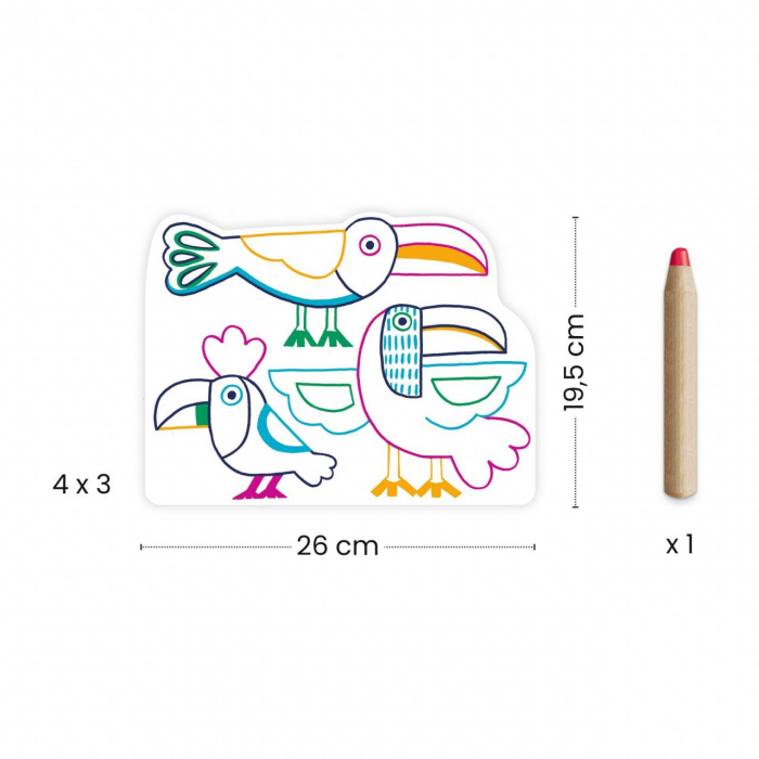 Joc de desenat Familii de animale, Djeco [2]