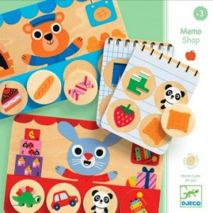 Joc de memorie si asociere Memo Loto Shop, Djeco [2]