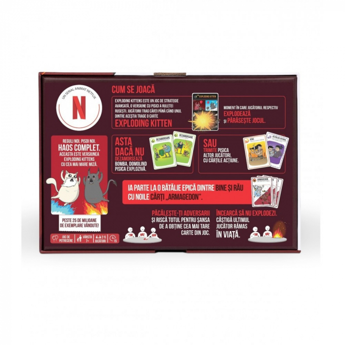 Joc de societate Exploding Kittens BINE vs RAU [2]