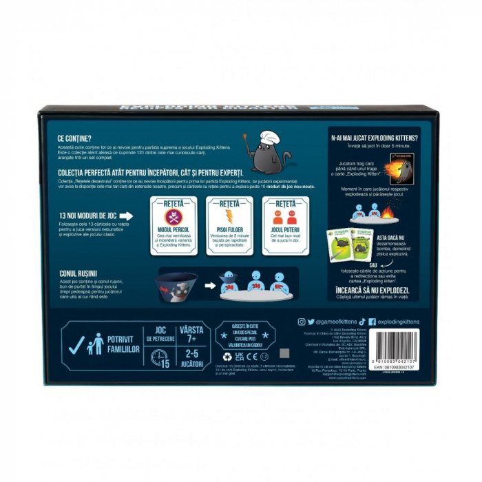 Joc de societate Exploding Kittens: Retetele Dezastrului [2]