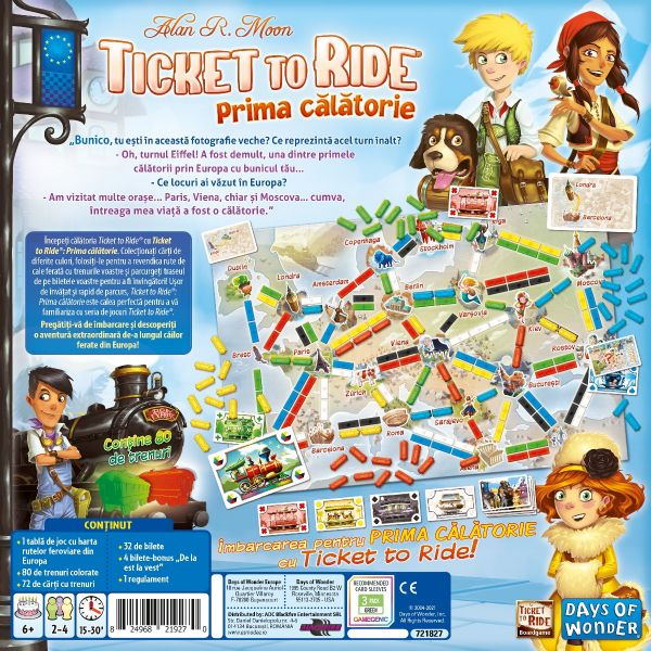 Joc de societate Ticket To Ride Prima Calatorie, limba romana [3]