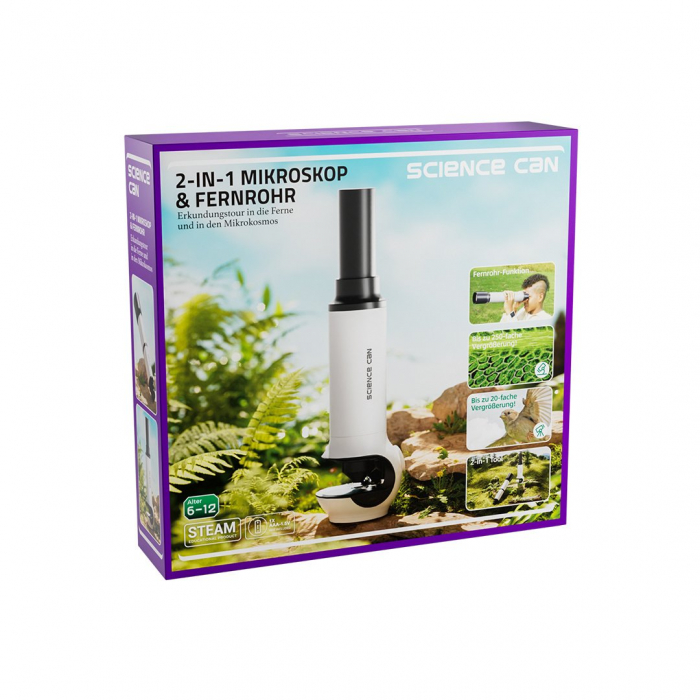 Joc STEM Microscop si telescop 2 in 1, TopBright Toys [2]