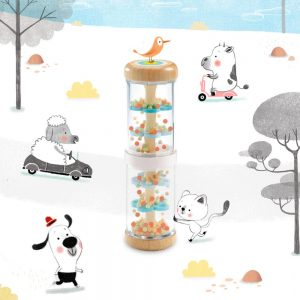 Jucarie bebe Ploaie colorata-Babyrain [3]