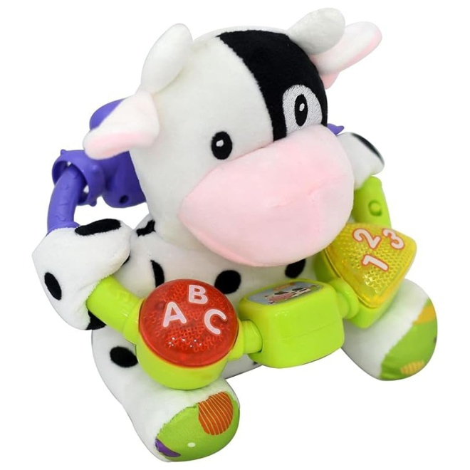 Jucarie interactiva bebe cu activitati si lumini 20 cm - Vacuta [2]