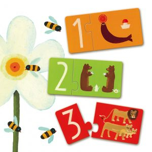 Jucarii Educative Puzzle duo Djeco Numere [5]