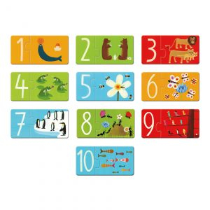 Jucarii Educative Puzzle duo Djeco Numere [4]