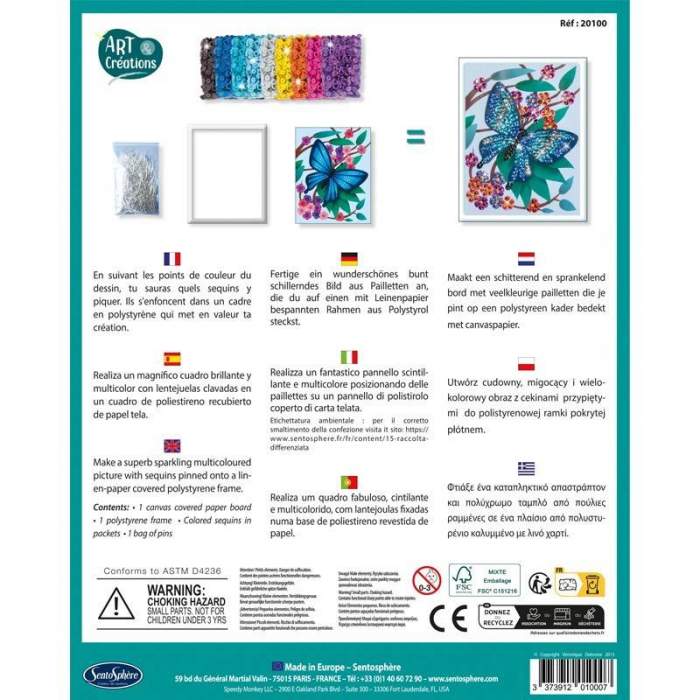 Kit creativ cu paiete - Fluture [3]