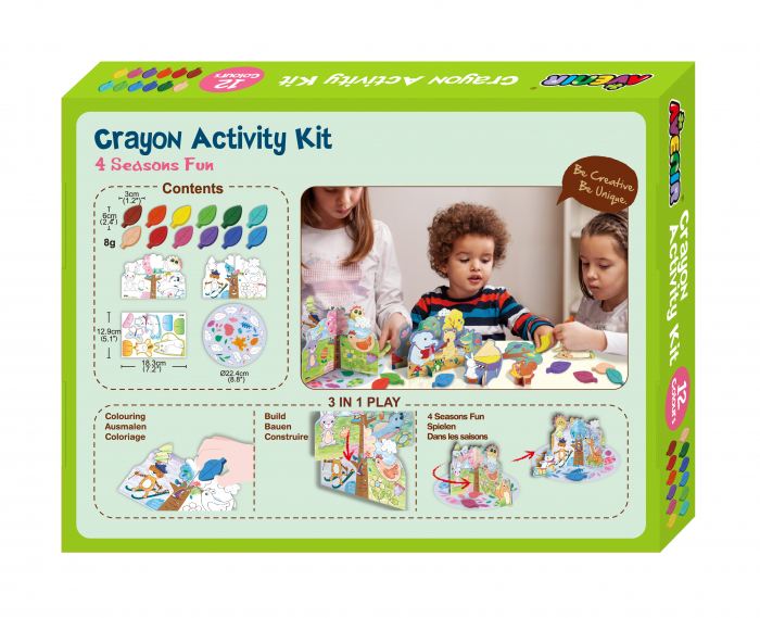 Kit de activitati cu creioane colorate - Distractie in 4 anotimpuri [2]