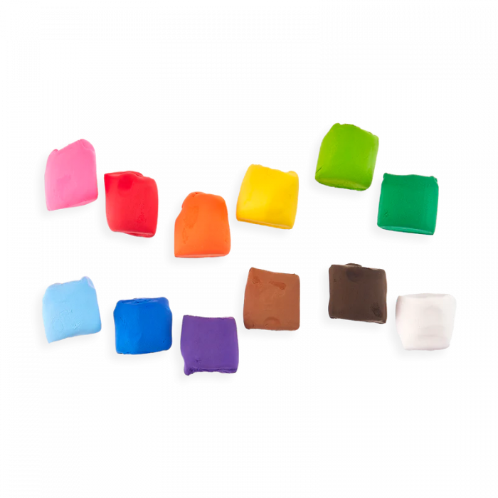 Kit DIY Creatibles - plastilina cu uscare la aer - set de 12 culori si 3 ustensile [3]
