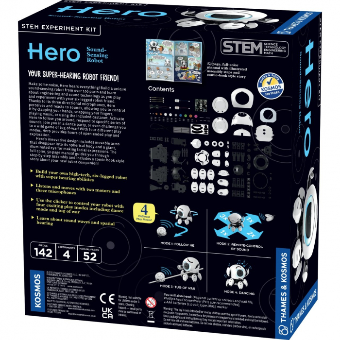 Kit STEM Robot cu detectare sonora, Thames & Kosmos [6]