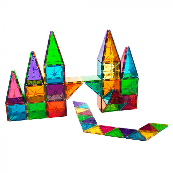 Magna-Tiles Clear Colors set magnetic (100 piese) [3]