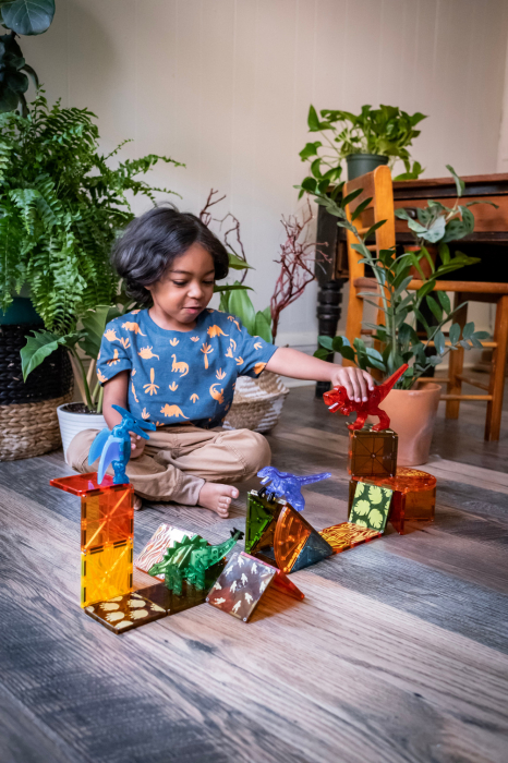 Magna Tiles Dino World, set magnetic 40 de piese [3]