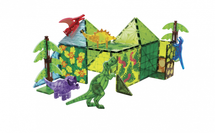 Magna-Tiles Dino World XL, set magnetic 50 de piese [12]