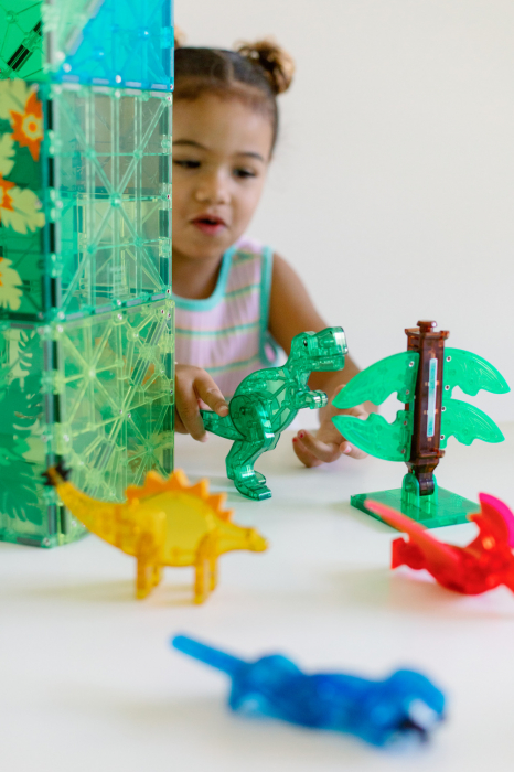 Magna-Tiles Dino World XL, set magnetic 50 de piese [10]