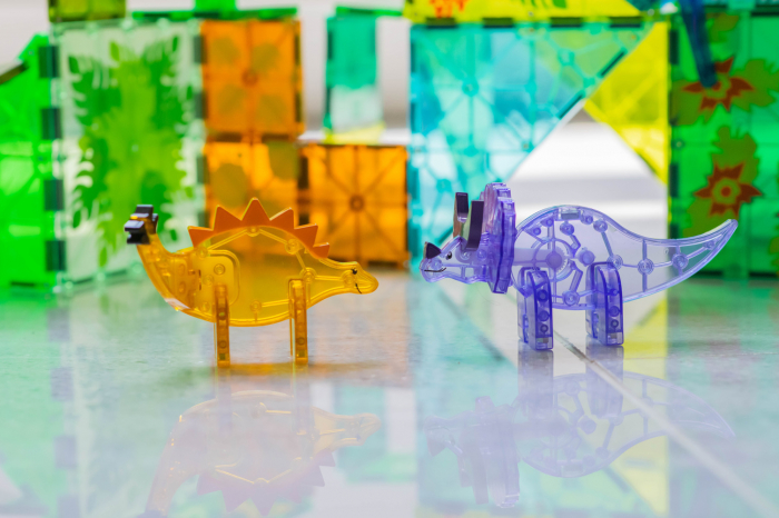 Magna-Tiles Dino World XL, set magnetic 50 de piese [8]