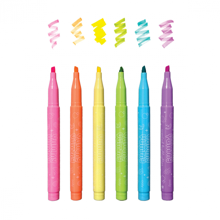 Markere parfumate Yummy Yummy cu varf flexibil - Set de 6 [2]