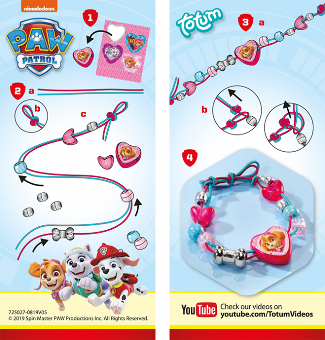Mini set creativ DIY Bratari Paw Patrol, Patrula Catelusilor [4]