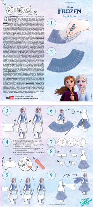 Mini set creativ DIY Figurina luminoasa Disney Frozen [4]