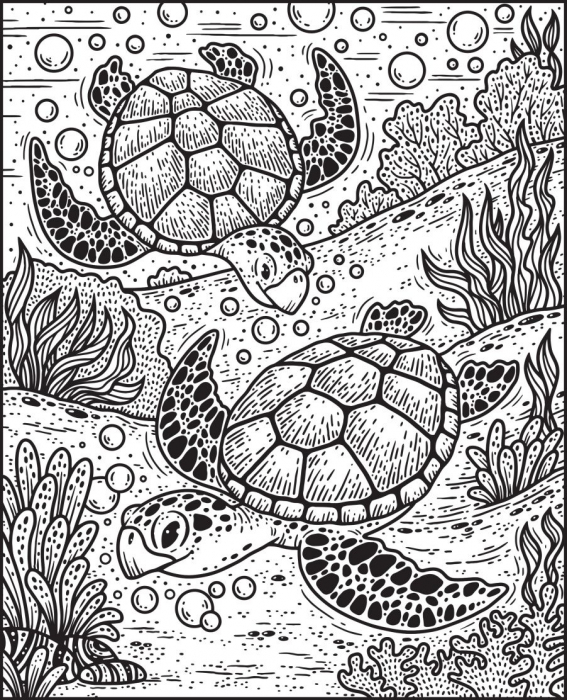 Narwhals and Other Sea Creatures Magic Painting Book, Carte de pictat cu apa [2]