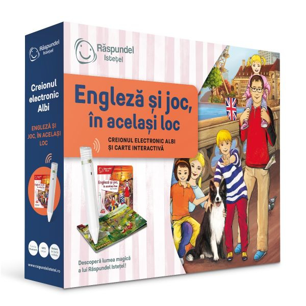 Pachet Raspundel Istetel, Creion si carte Engleza si joc, in acelasi loc [1]