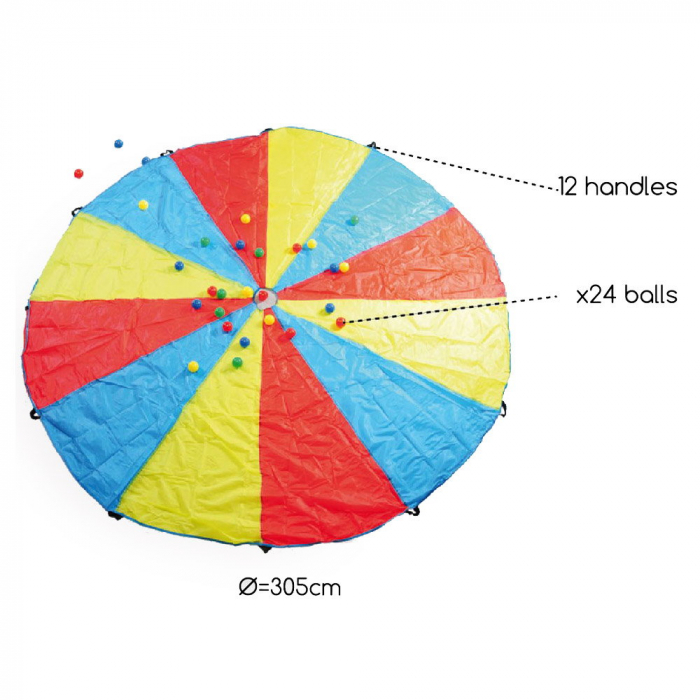Parasuta pentru motricitate 3 metri, BS Toys [5]