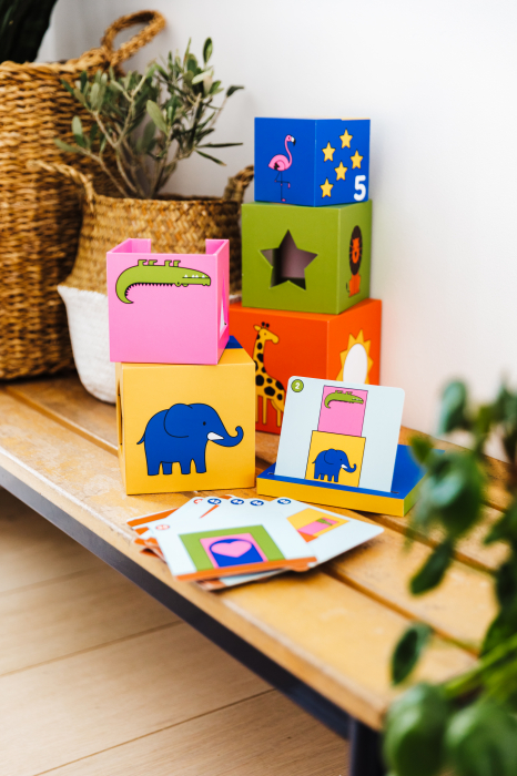 Peek a Zoo, Joc educativ de construit pentru 2 ani + [7]