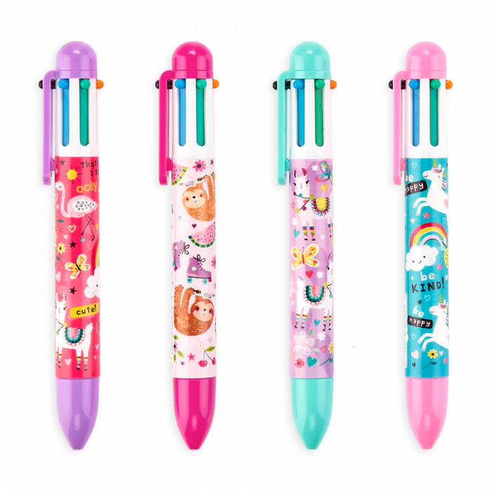 Pix multicolor cu 6 culori si mecanism retractabil Funtastic Friends [5]