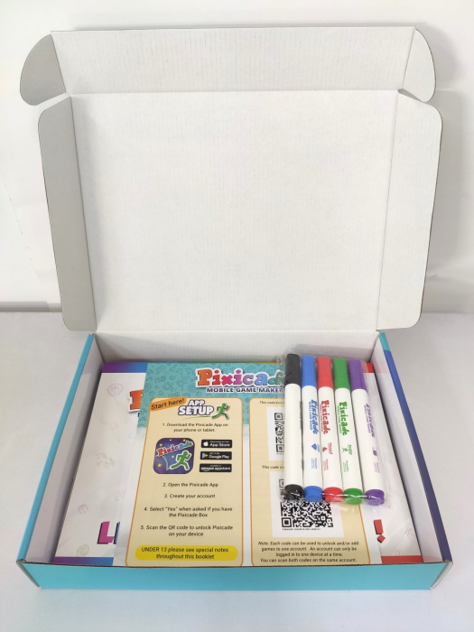 Pixicade - kit creativ multipremiat pentru a transforma desenele copiilor in jocuri video pentru mobil sau tableta, editie jocuri nelimitate [8]