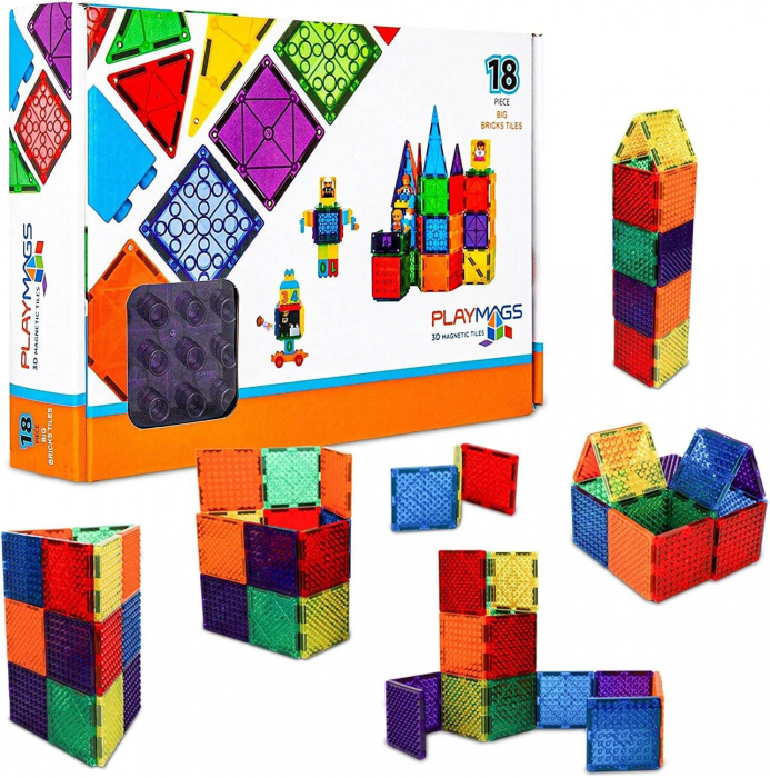 Playmags set placi magnetice compatibile Lego - caramizi mari [3]